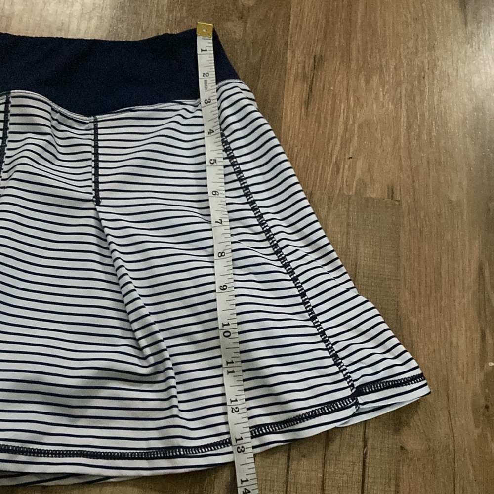 Kyodan Tennis Skort XS Skirt Preppy Navy White Stripes Golf Old Money - Picture 3 of 6